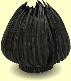 105. Hollowform. Ebonised oak 230mm x 200mm